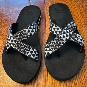 Teva Black and White Patterned Sandals